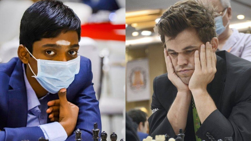 Praggnanandhaa beats World Champion Magnus Carlsen