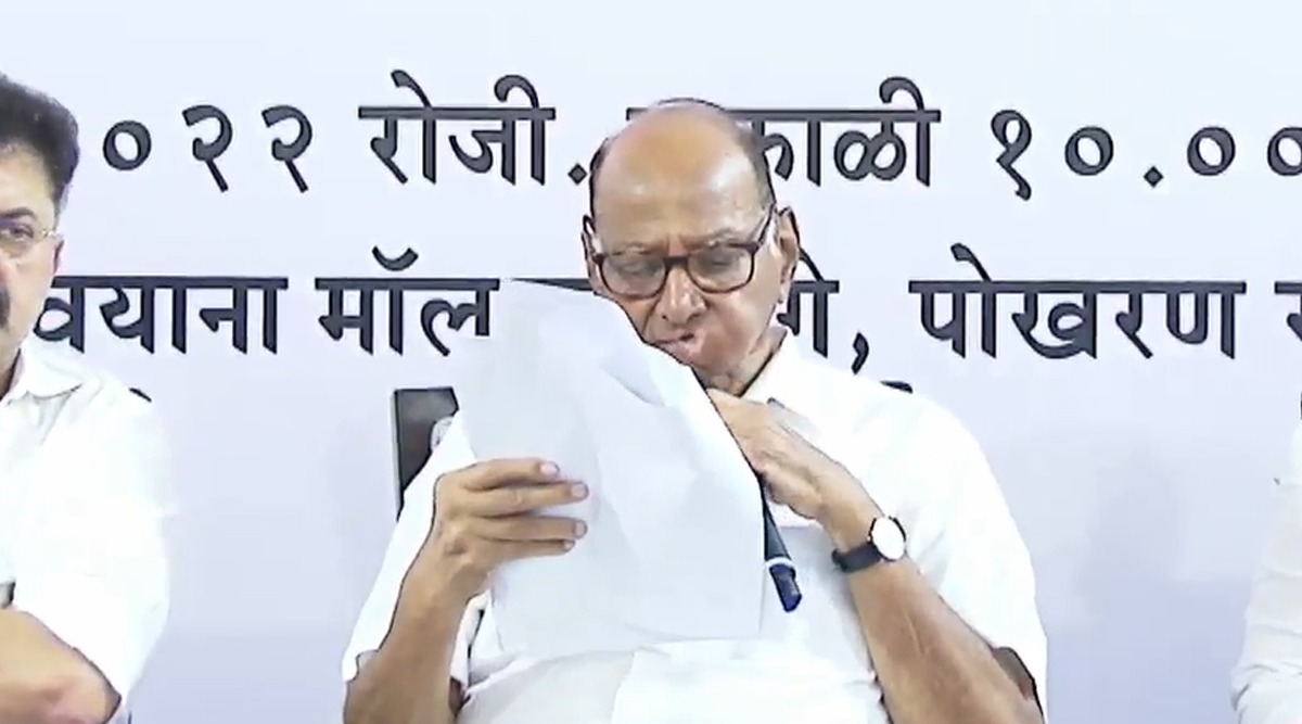 sharad pawar press conference ncp chief slams PM Modi BJP Shinde Government talkes about bilkis bano case