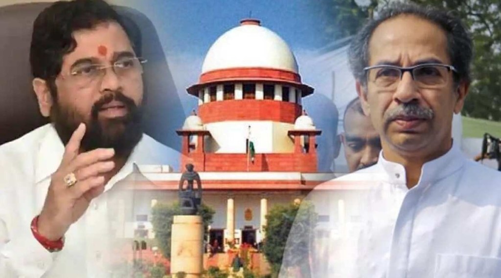 eknath shinde urges supreme court to allow election commission hearing on part symbol