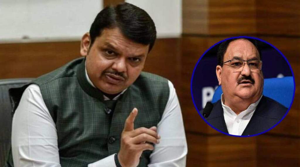 devendra fadnavis and j p nadda