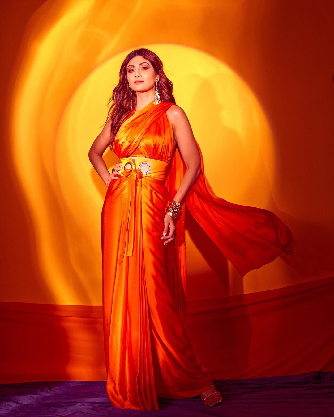 Shilpa Shetty Style In Saree Photos