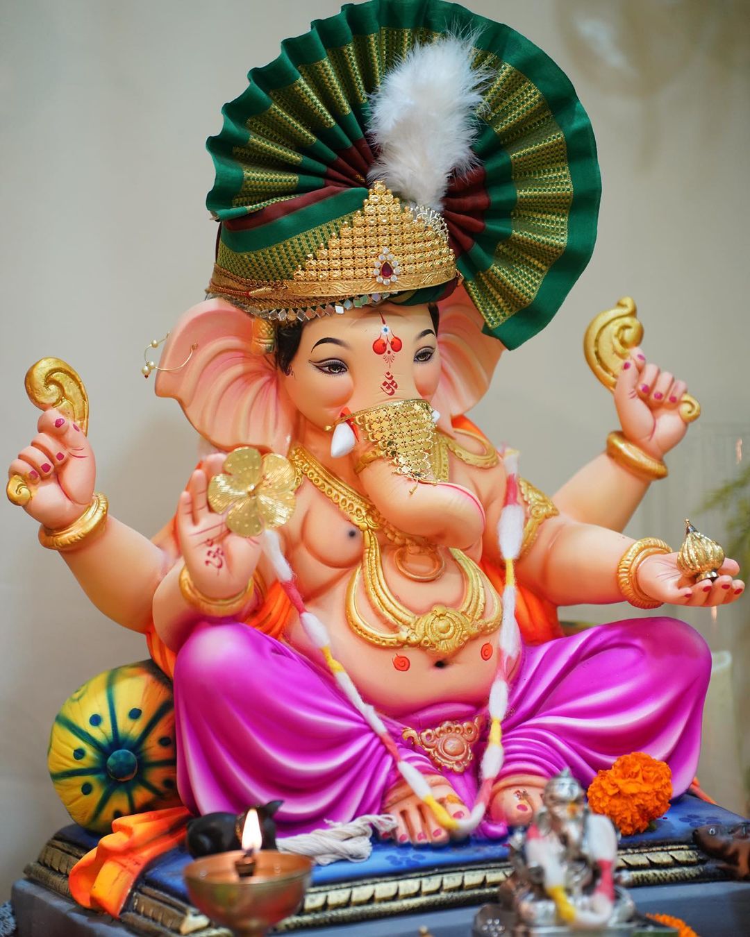  Tejaswi and Karan worship Ganapati togethe