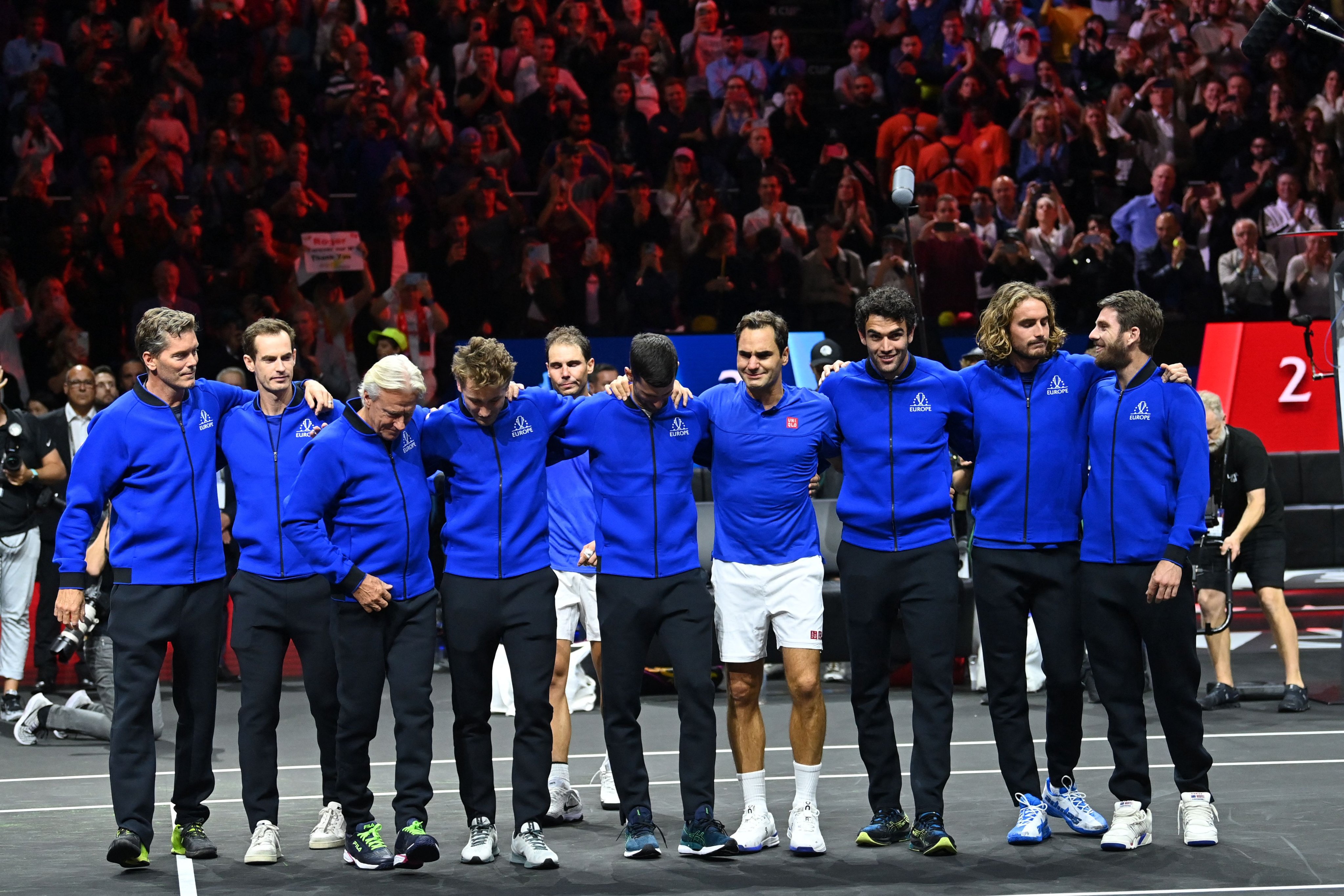 Roger Federer emotional farewell Rafael Nadal retirement match