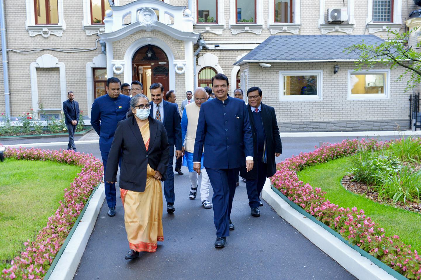 Unveiling Ceremony of LokShahir Anna Bhau Sathe Statue in Moscow Russia