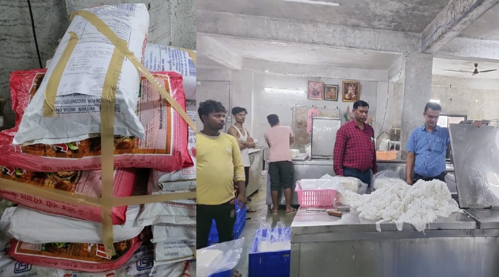 FDA Raid on manufacturer selling fake paneer in Vanwadi pune