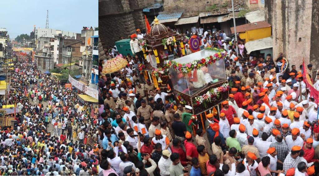 visarjan Procession at sangli sansthan ganpati