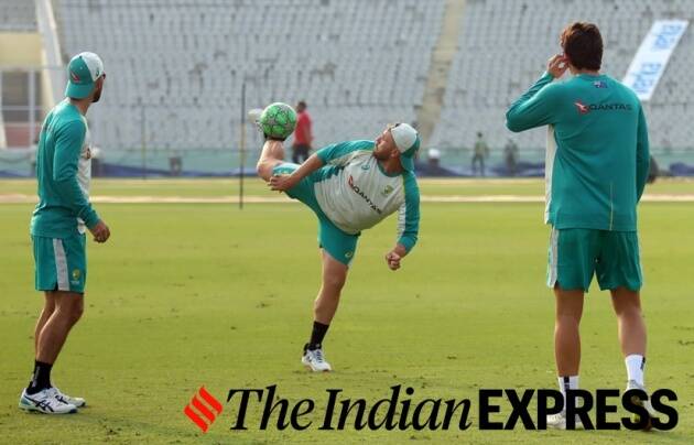 india- australia cricket practice