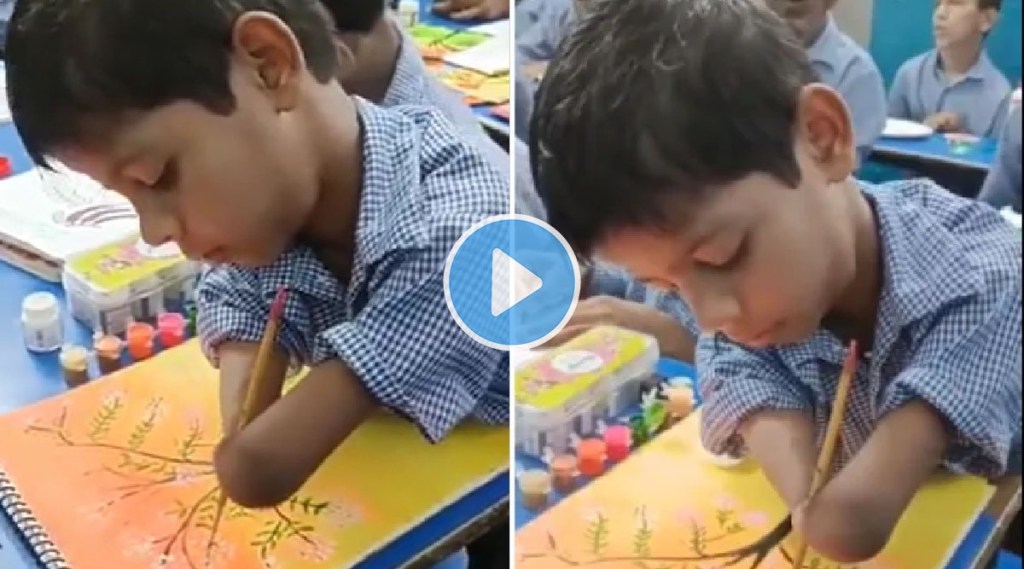 specially abled child paint