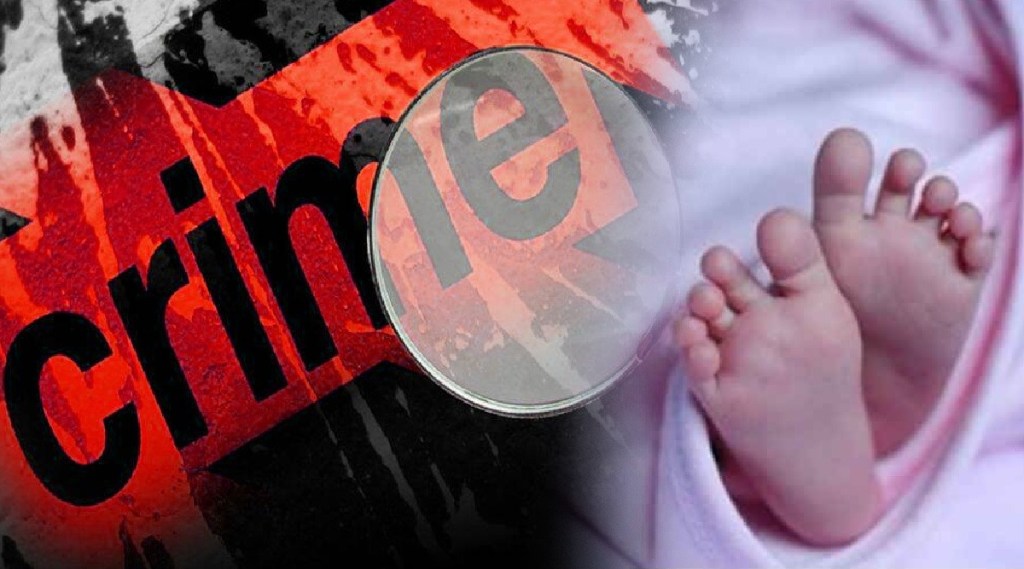 father left the seven-day-old girl on the road and ran away in chandrpur