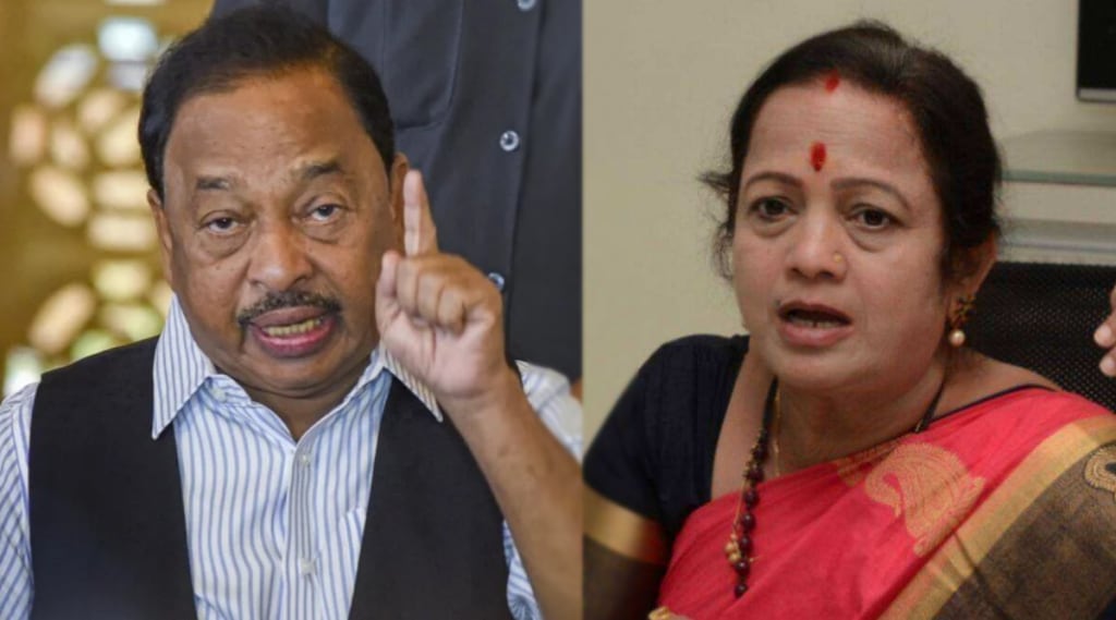 kishori pednekar criticize narayan rane