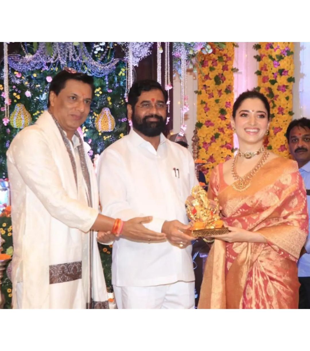 Ganesh Darshan at Chief Minister Eknath Shinde's 'Varsha' residence