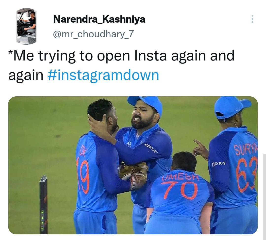 Netizens go crazy making viral memes on Instagram down see best ones