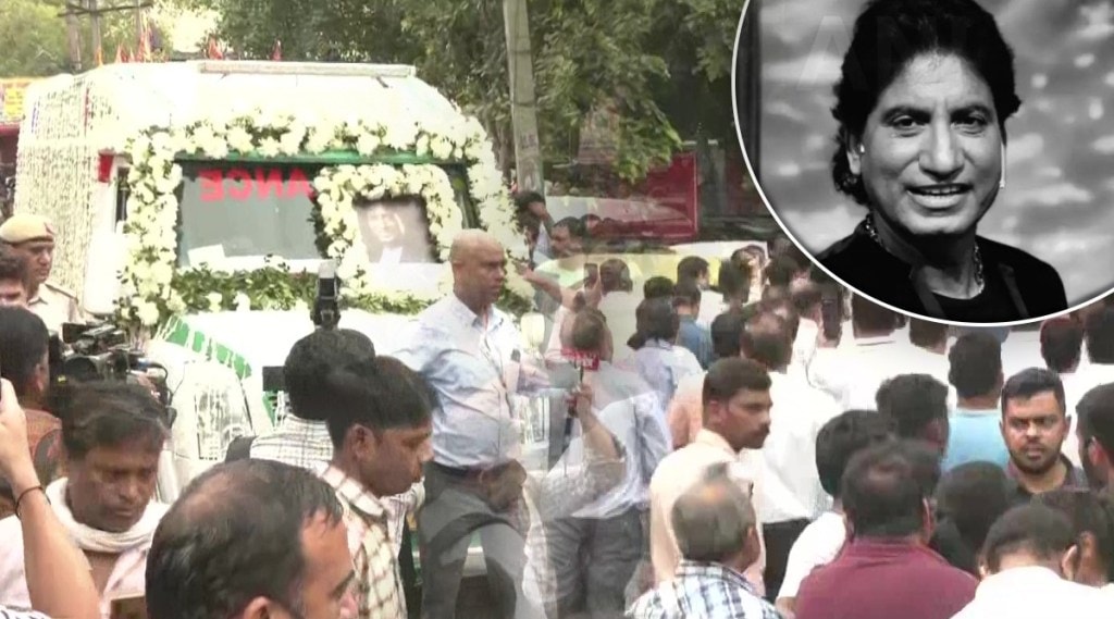 raju srivastava last rites raju srivastava family