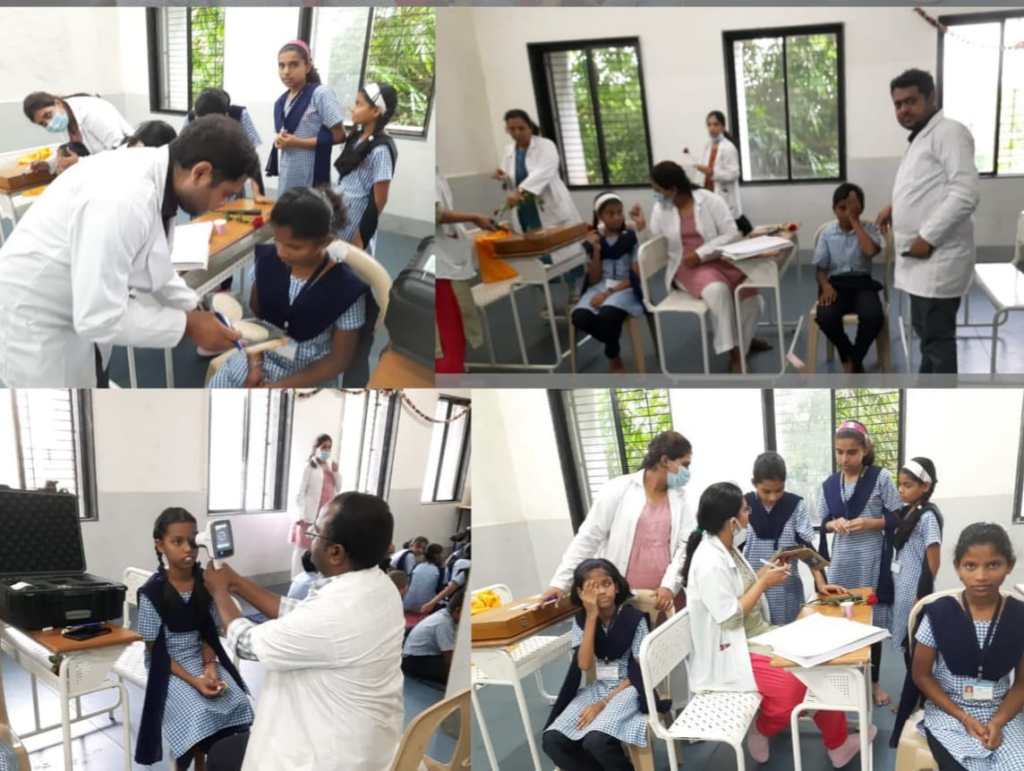 Eye checkup of students in municipal schools in pimpri