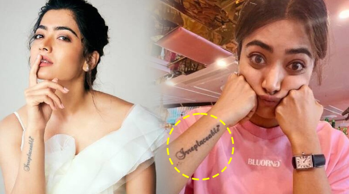 Photos रशमकचय उजवय मनगटवर आह टट अभनतरन सवतच सगतल  अरथ  Rashmika Mandanna Tattoo on Right Wrist  Loksatta