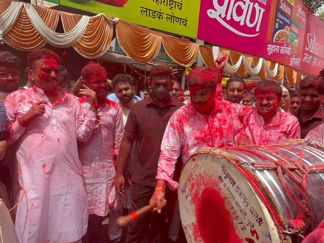 rohit pawar ganpati visarjan mirvnuk 2022 pune photos