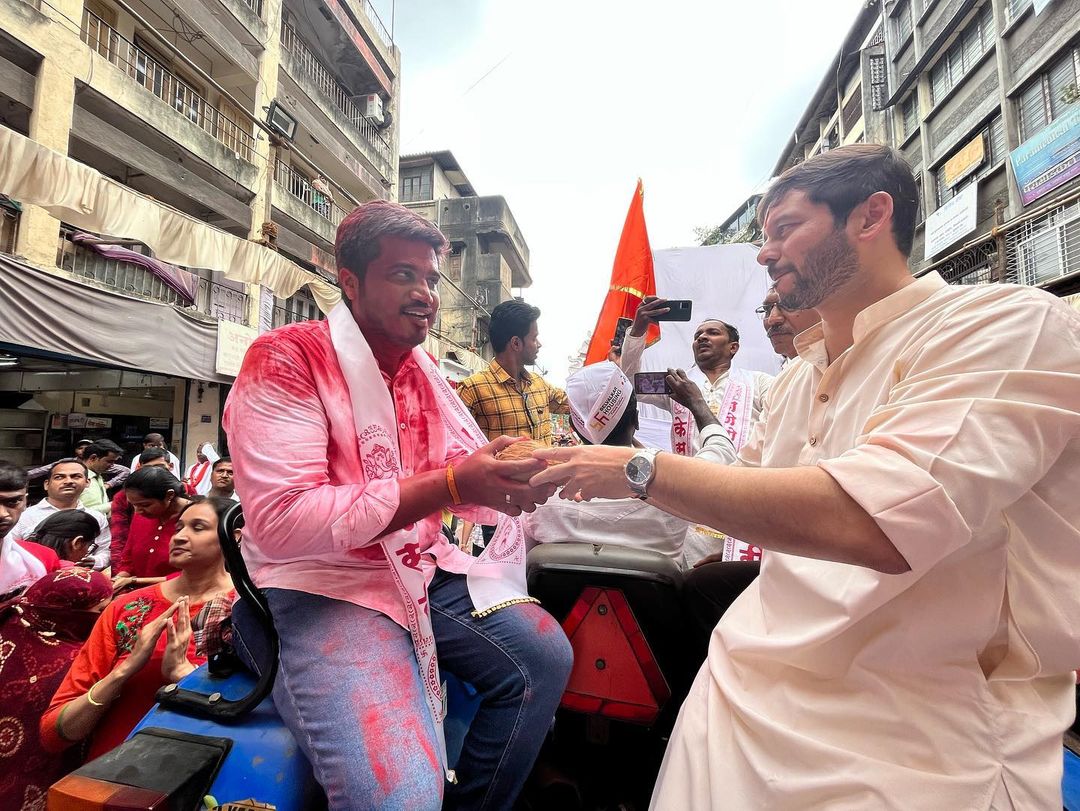 rohit pawar ganpati visarjan mirvnuk 2022 pune photos