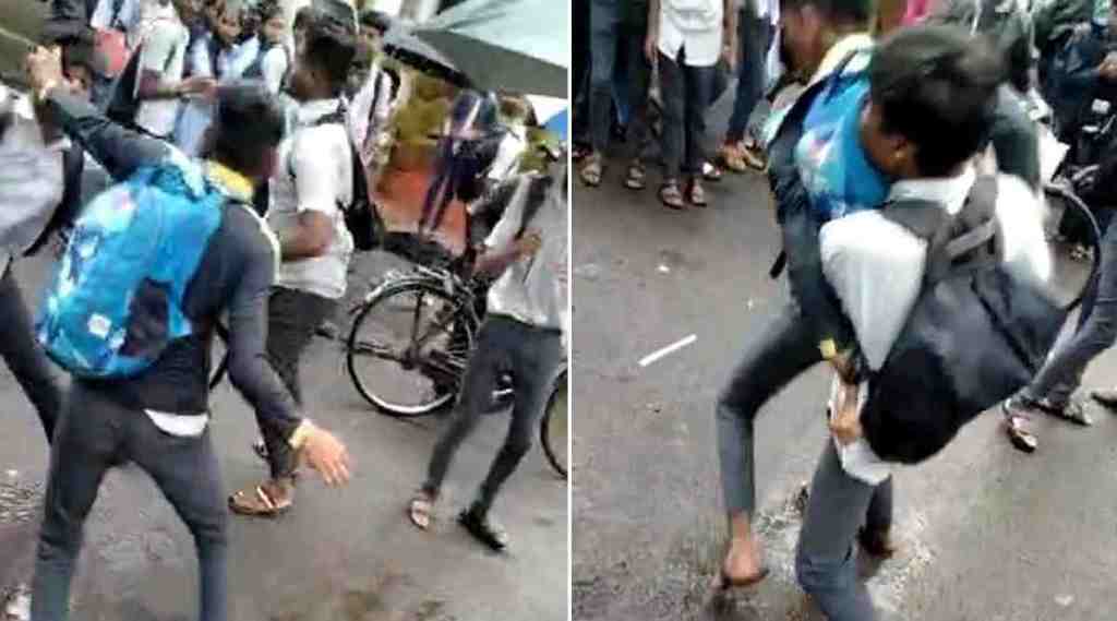 student fight on road whtaspp group issue