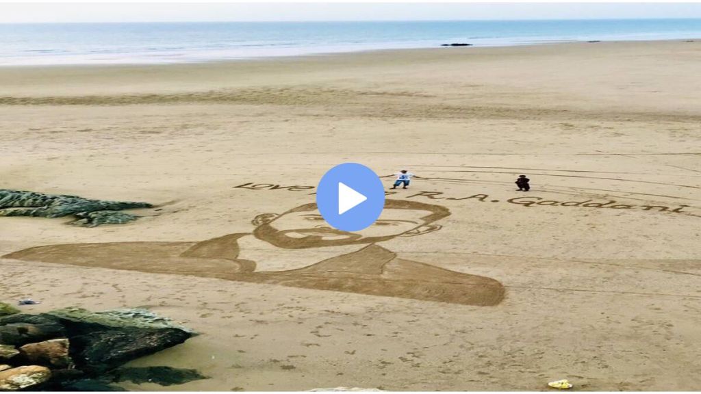 virat kohli sand art