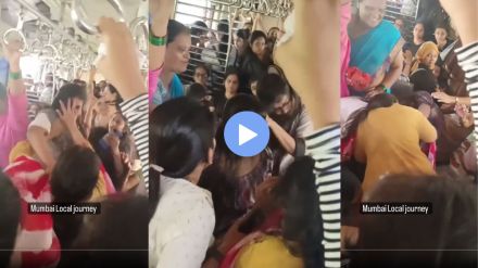 mumbai local train ladies fight