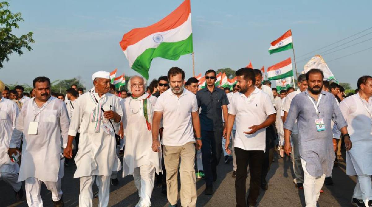 तामिळनाडू, केरळ, कर्नाटक, आंध्रप्रदेश असा प्रवास करत 'भारत जोडो यात्रा' तेलंगाणात आली आहे.