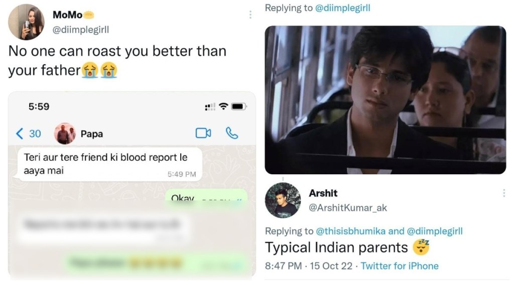 Desi dads hilarious message to his daughter regarding her blood report is going viral see netizens reaction