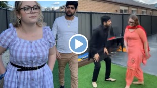 Viral Video Australian Wife Dances with Indian Husband on Haryanvi Baarat Song Netizens go crazy
