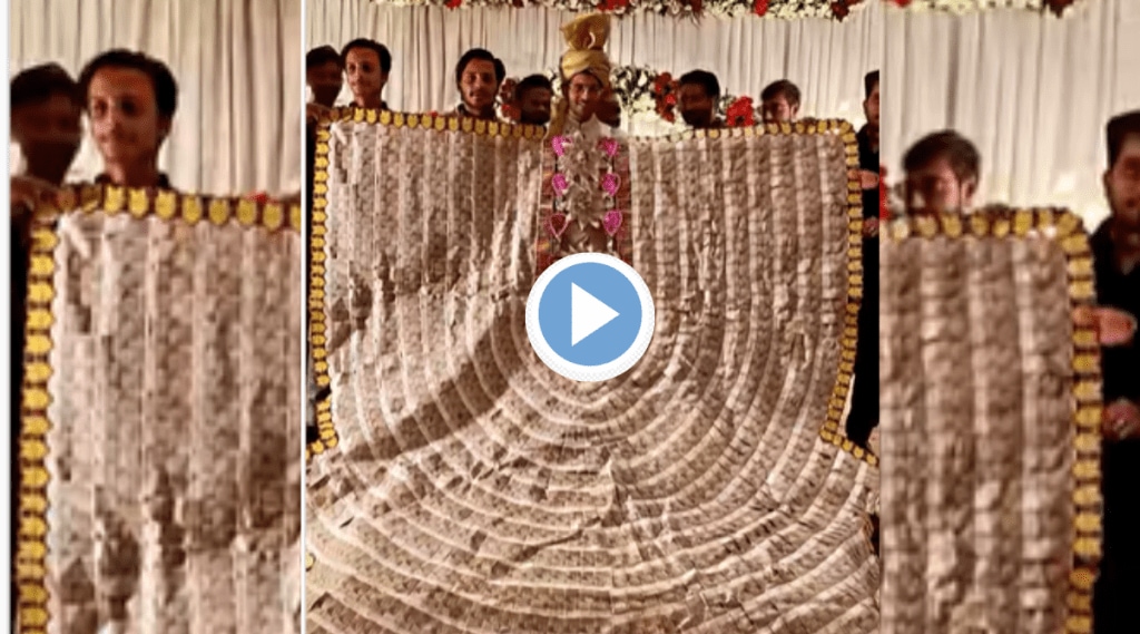 Viral Video Pakistani groom Wears Currency Notes garlands On Wedding Bride Goes Missing