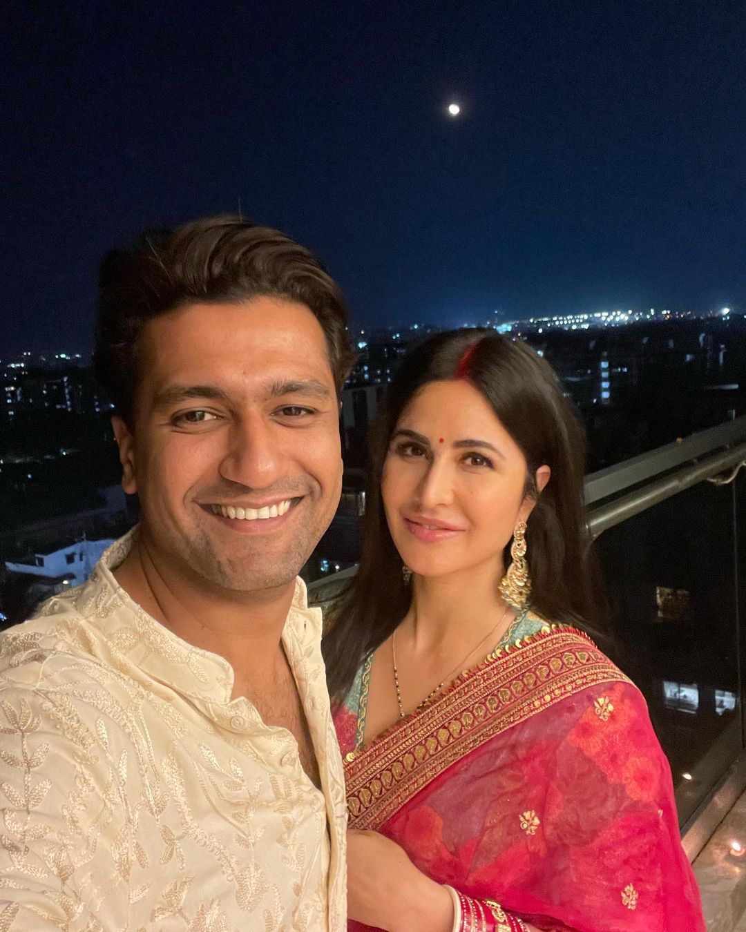 Katrina Kaif Vicky Kaushal Karwa Chauth 1