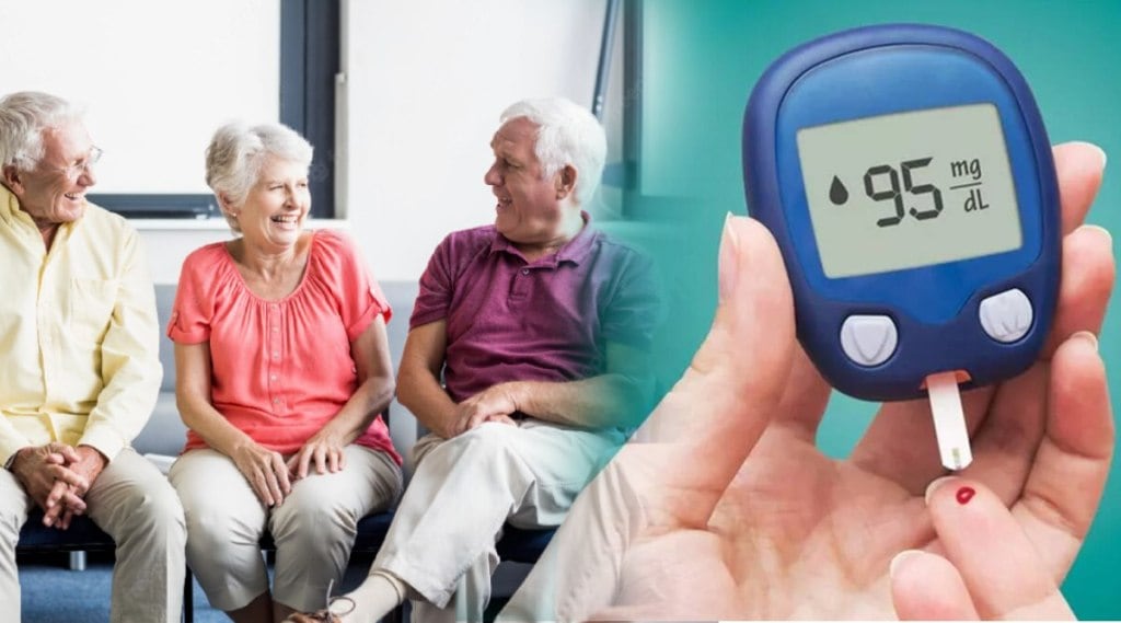 What should be the blood sugar level at the age of 70 to 80 years