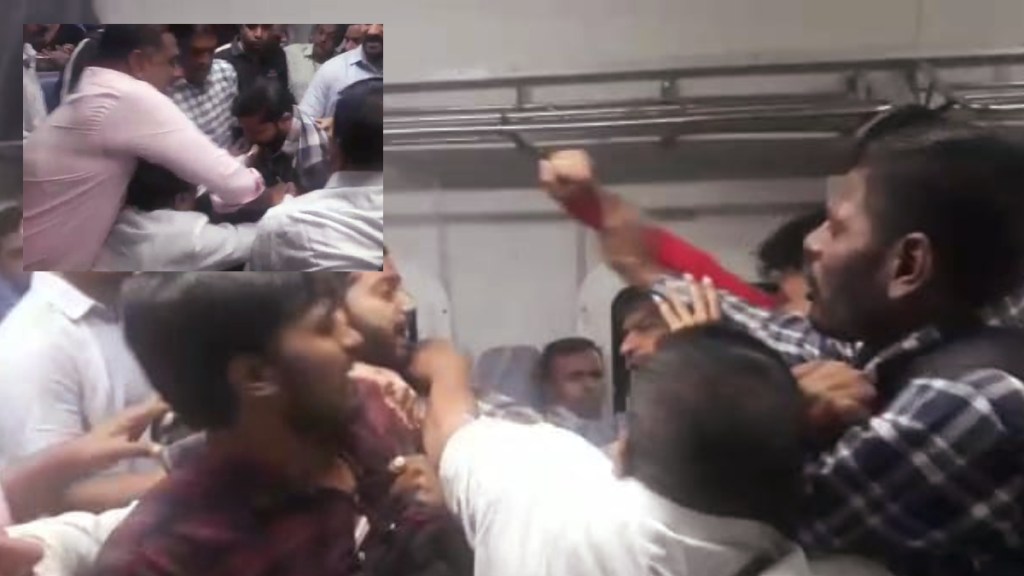 clash over seating between passengers in pune mumbai sinhgad express pimpri chinchwad