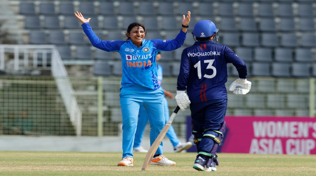 Women's T20 Asia Cup: In front of Sneh Rana's spin, Thailand team Bhuispat, Team India wins by nine wickets