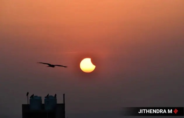 partial solar eclipse in india