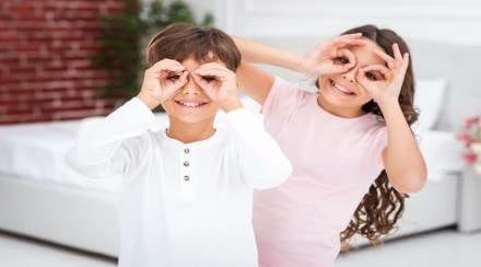 Which food items helps in improving childs eyesight see list