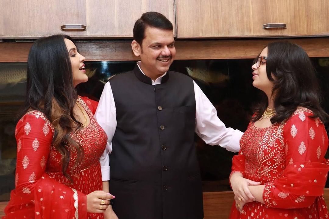 deputy cm devendra fadnavis amruta fadnavis diwali celebration 