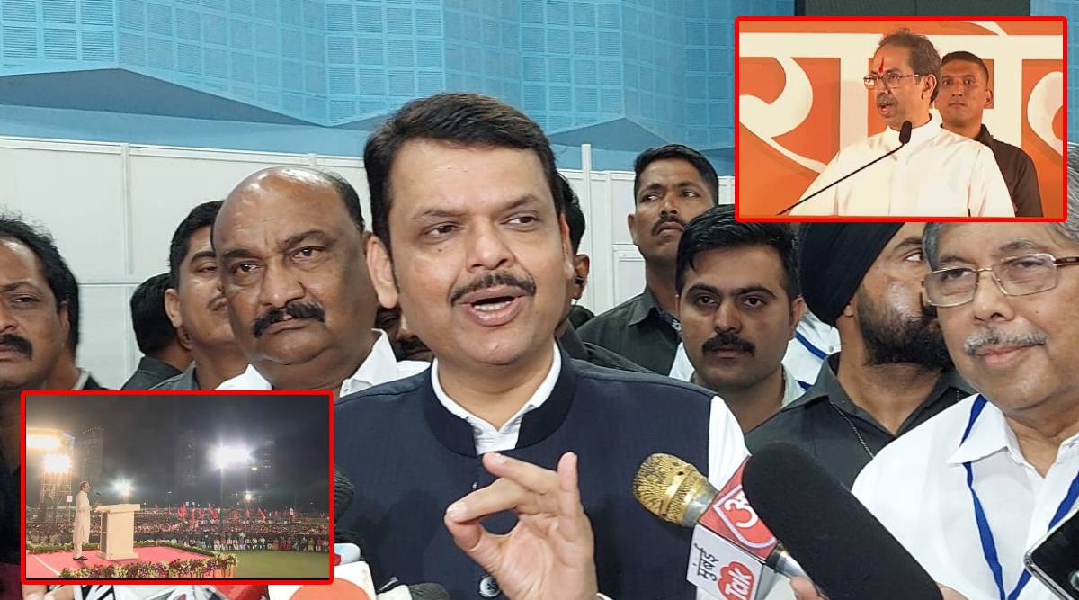 Devendra Fadnavis Mocks Uddhav Thackeray Speech Shivsena Dasara Melava 2022