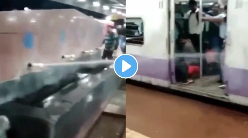 faulty water tap at railway station drenches passengers viral video will definately make you laugh