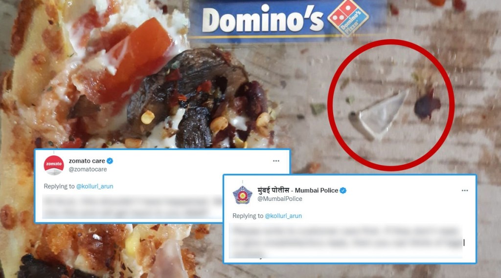 glass shrades found in dominozz pizza viral picks