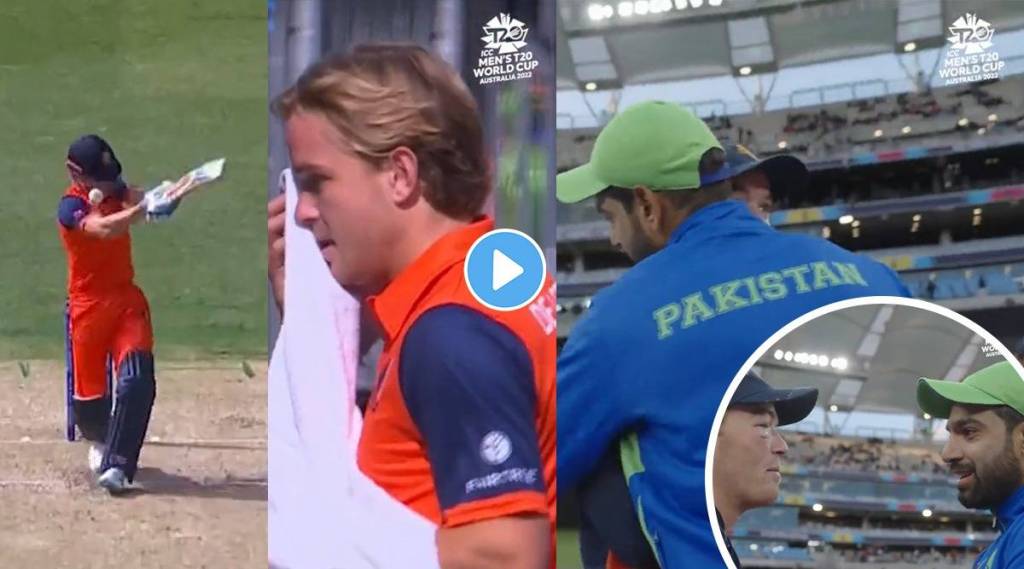 watch haris rauf meet bas de leede after pak vs ned match in t20 world cup