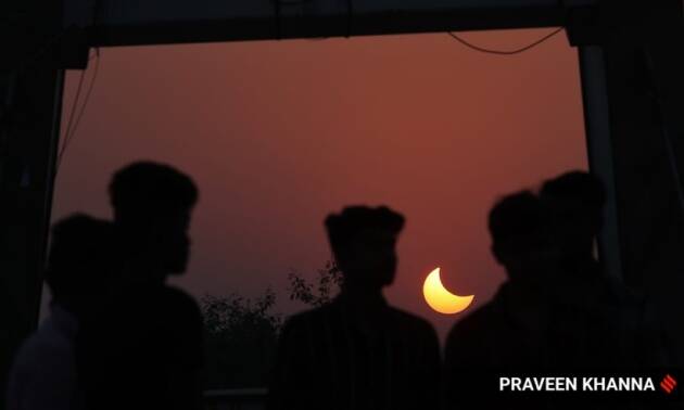 partial solar eclipse in india