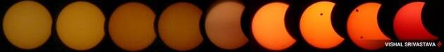 partial solar eclipse in india