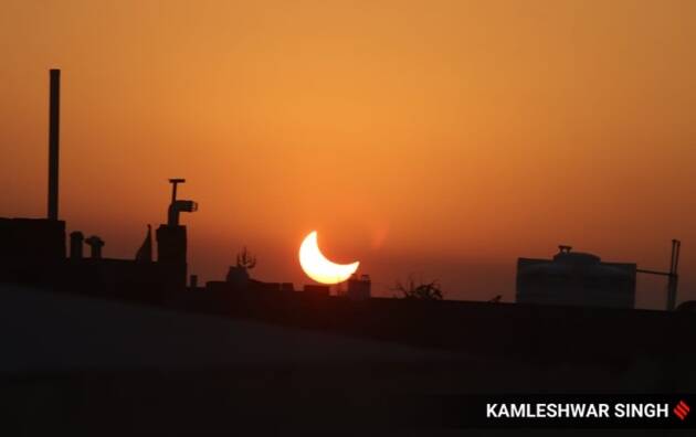 partial solar eclipse in india