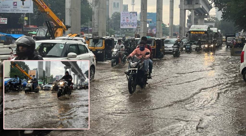 pune heavy rain impact on traffic