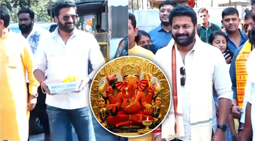 rishabh shetty at siddhivinayk temple