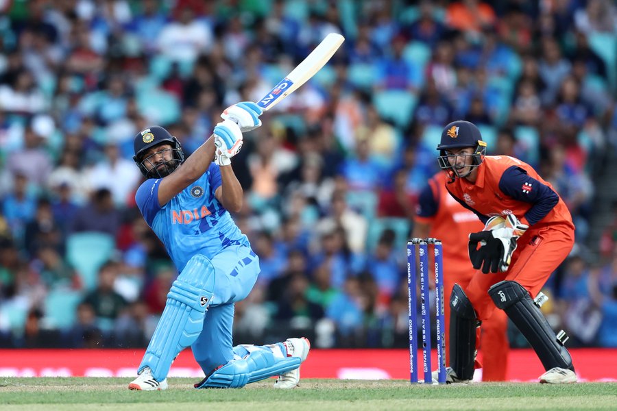 T20 World Cup 2022 Rohit Sharma breaks Dilshan-Gavaskar's record by scoring an aggressive half-century in IND vs NED