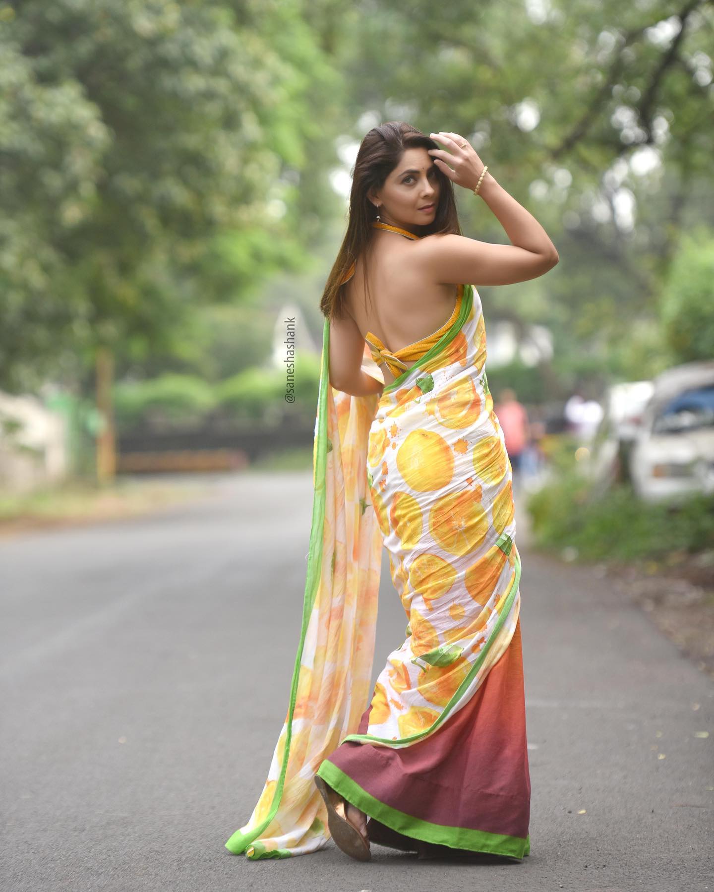 sonalee kulkarni photoshoot in saree 