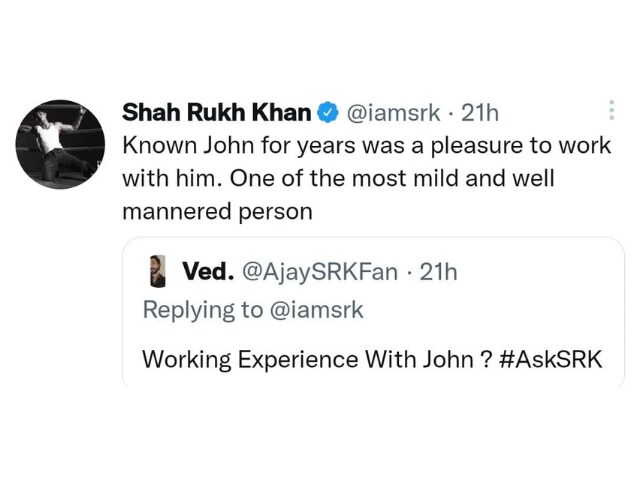 या दोघांविषयीही त्याने थोडक्यात मत मांडले. (सर्व फोटो - Shahrukh khan Instagram/Twitter)