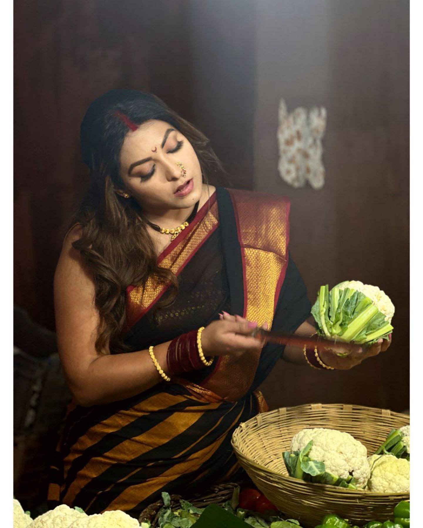 kajal kate shares bhajiwali look photos 