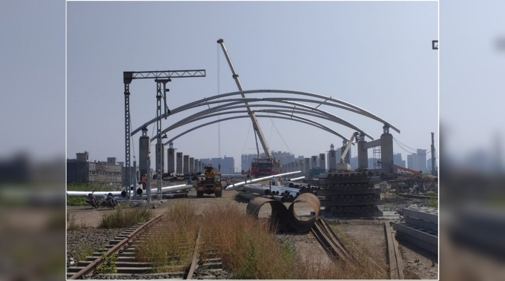 The work of Uran railway station has gained speed