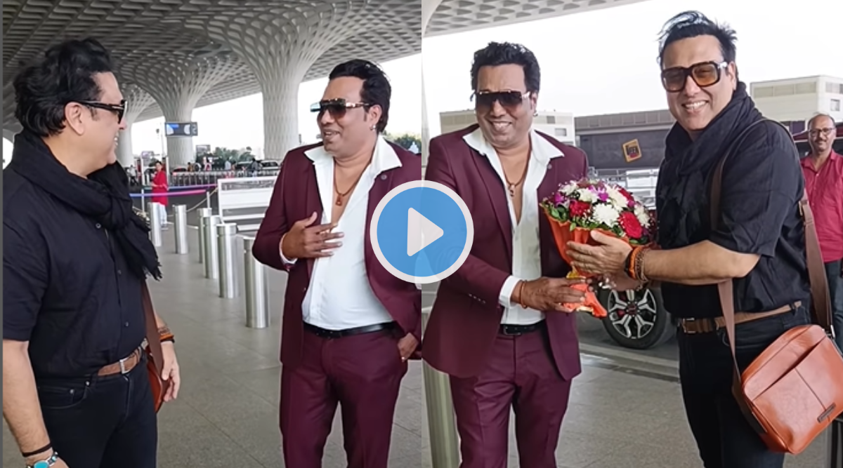 Govinda Met His Doppelganger At Mumbai Airport Fans Asked Who Is Real Govinda 